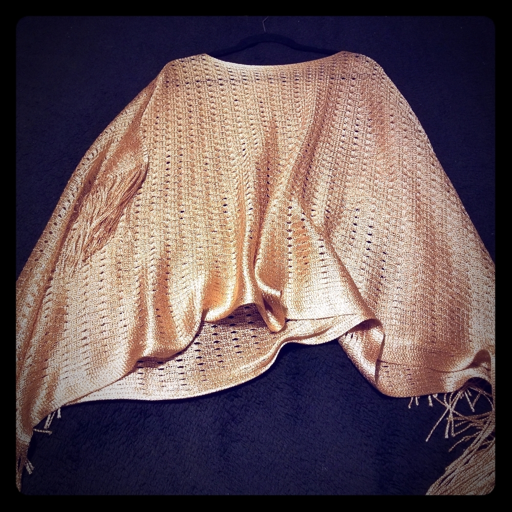 Vegas glam poncho